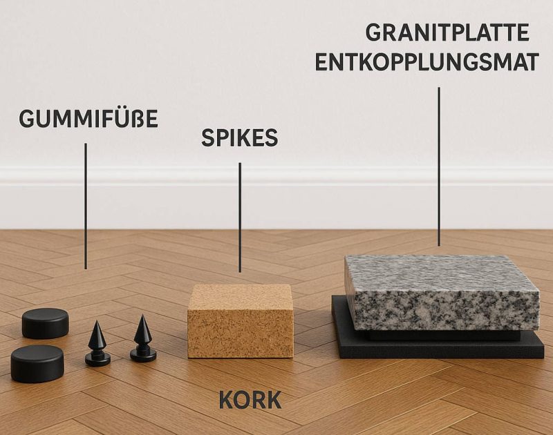 Methoden zum Lautsprecher entkoppeln