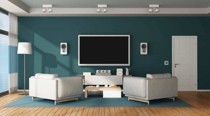 Subwoofer in einem Heimkino